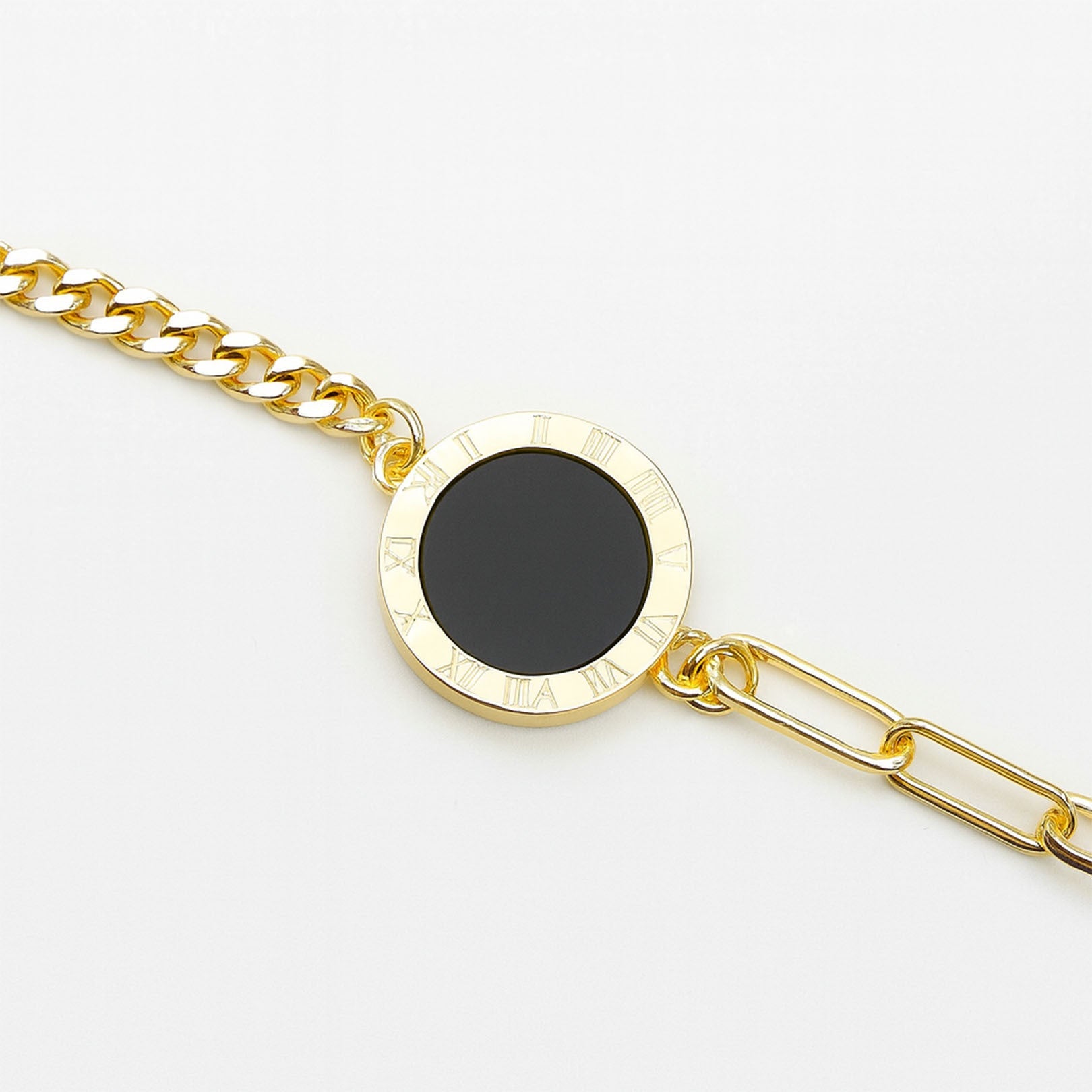Midnight Elegance 18k Gold Plated Bracelet