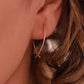 Chic Crossed Hoop Earrings for Women