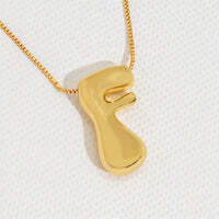 Hana's Bubble Initial Necklace