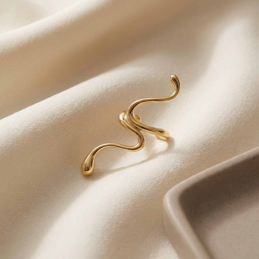 Veloura Wave Ear Cuffs