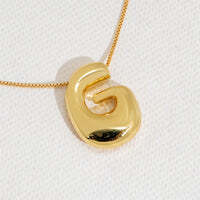 Hana's Bubble Initial Necklace