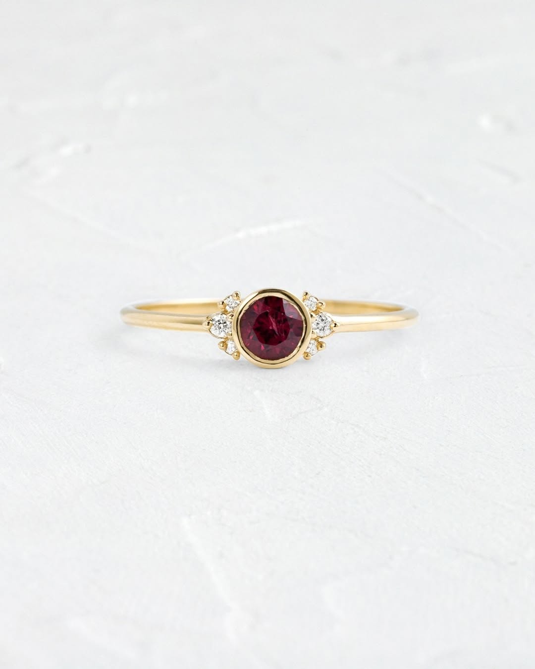 Scarlet Bloom Necklace And Ring Set