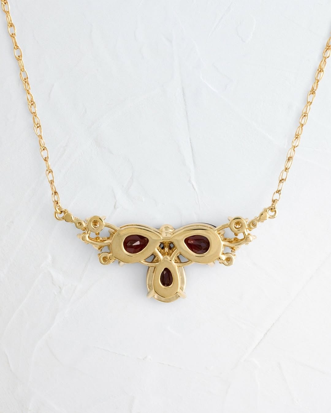 Scarlet Bloom Necklace And Ring Set