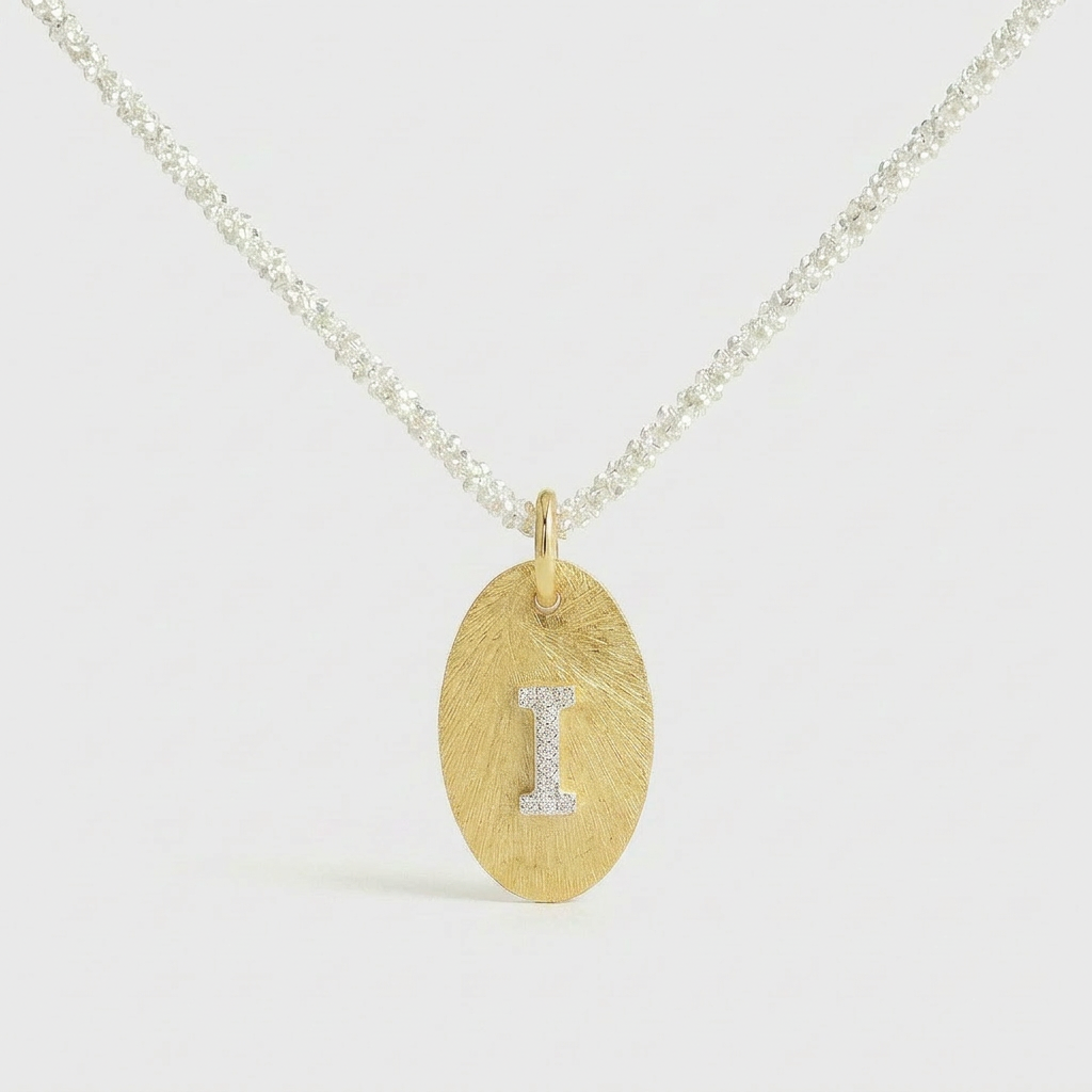 Mia Initial Coin Necklace