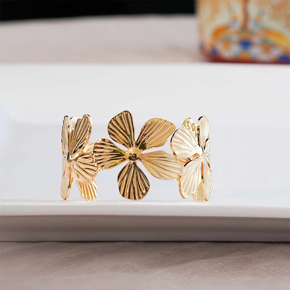 Olivia's Floral Gold Cuff