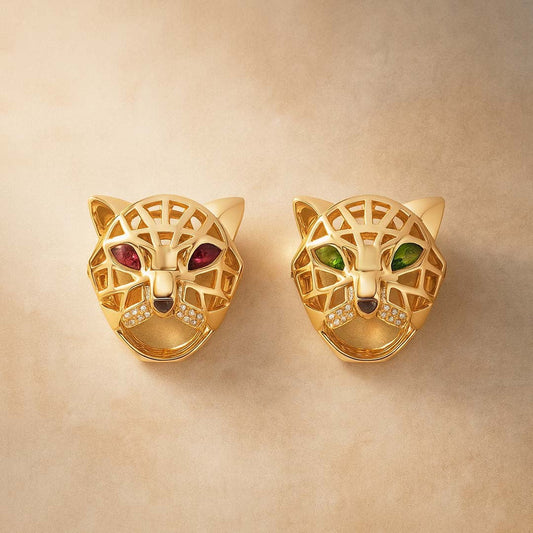 Koi Royal Bold Gold Panther Ring for Women