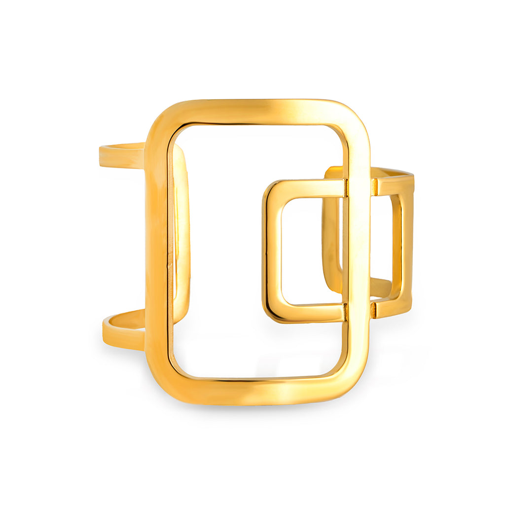 Nina Geometric Cuff Bracelet
