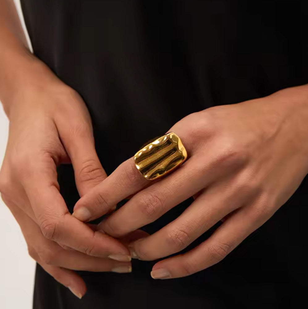 Marisa’s Ripple Gold Ring for Women