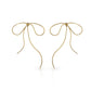 Lyra's Graceful Bow Wire Earrings