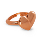 Heart’s Glow Radiant Gold Ring for Women