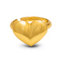 Heart’s Glow Radiant Gold Ring for Women