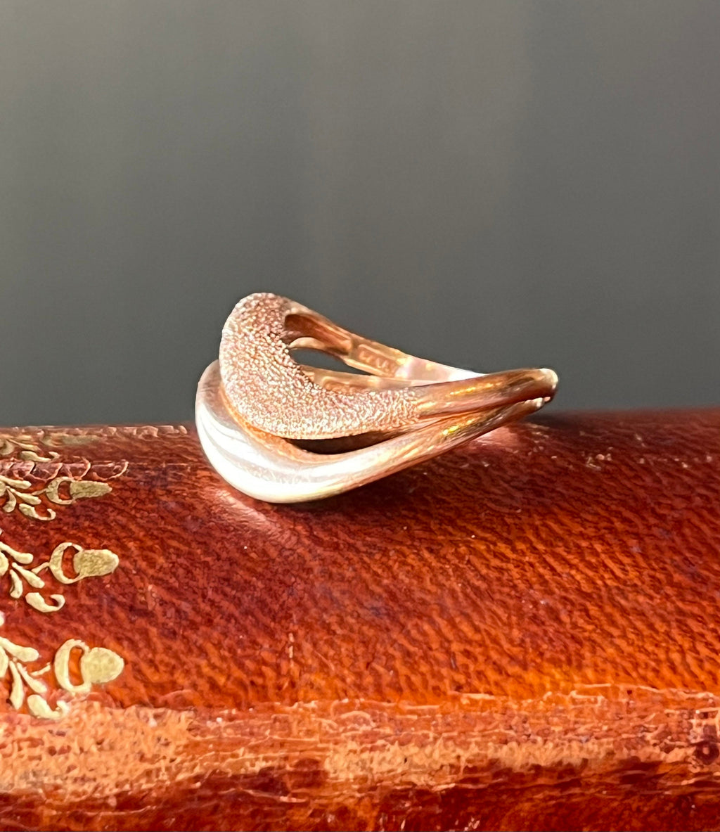 Rose Dune Wave Ring