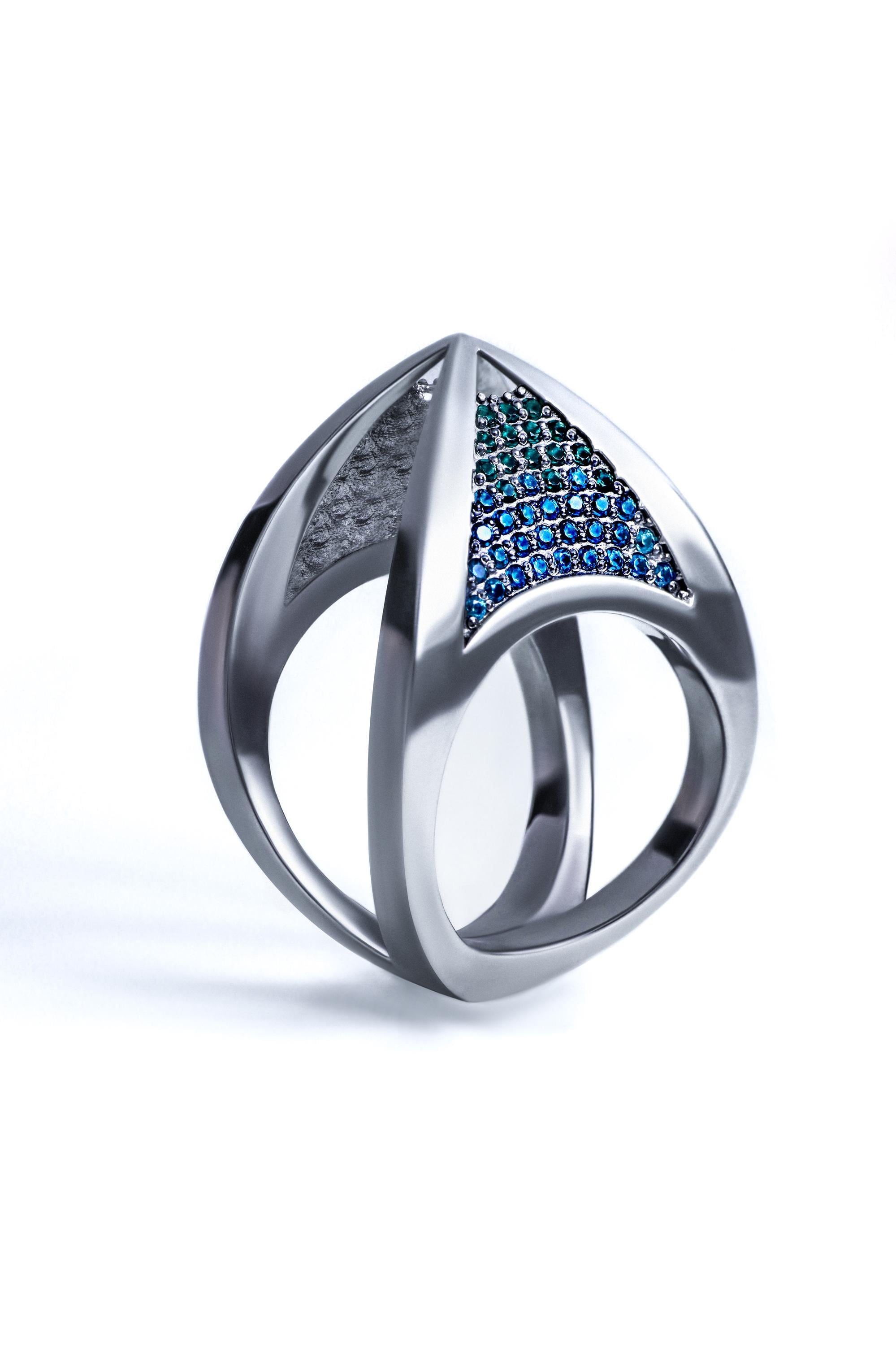 Triad Spark Statement Ring