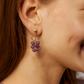 Amira Grape Drop Earrings