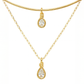 Estelle Dewdrop Duo Necklace Set