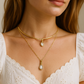 Estelle Dewdrop Duo Necklace Set