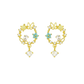 Lina Floral Halo Earrings