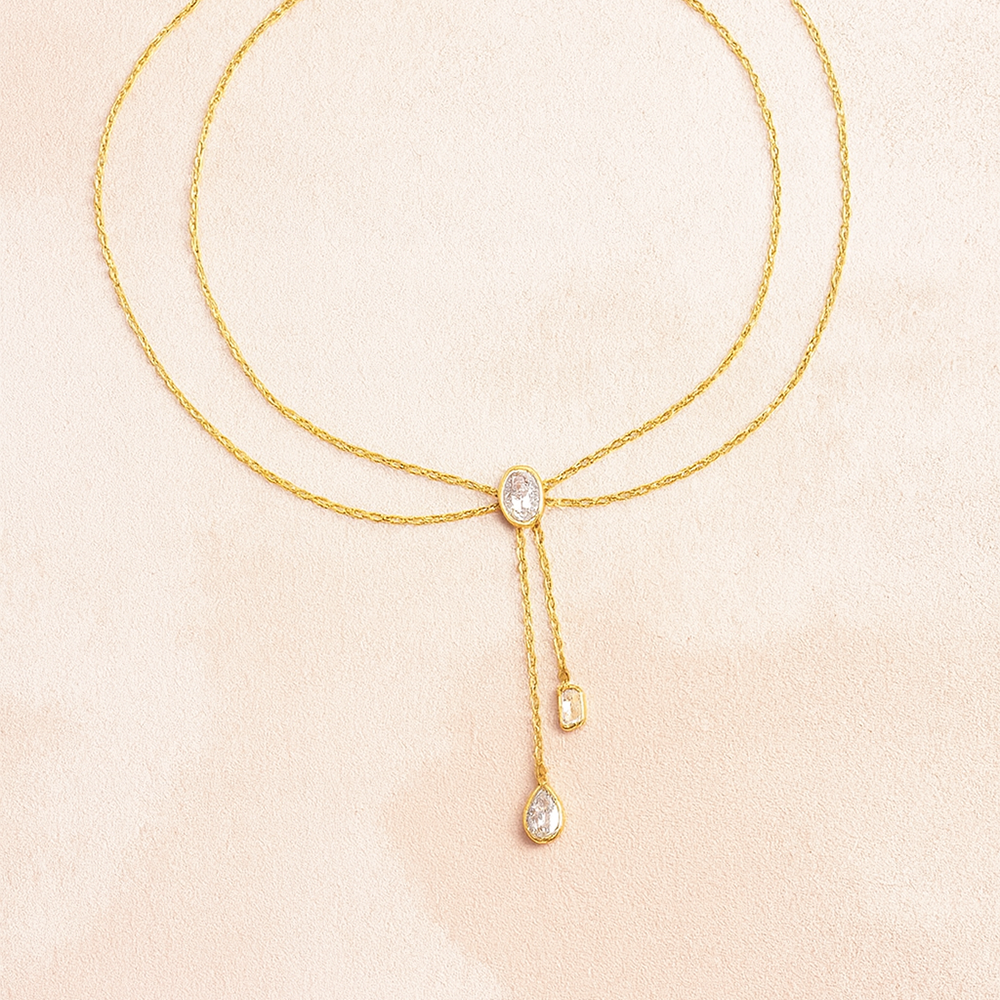 Elva Crystal Drop Choker
