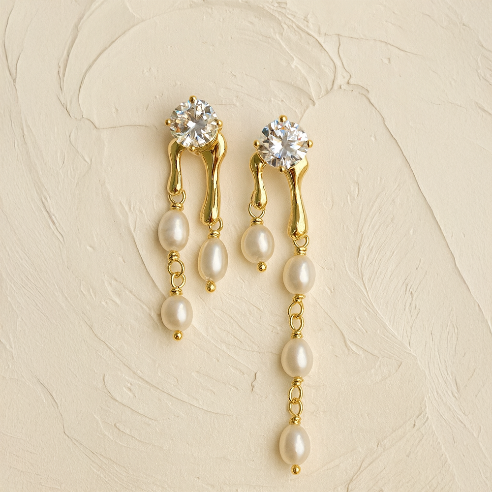 Noor Luxe Pearl Drop Earrings