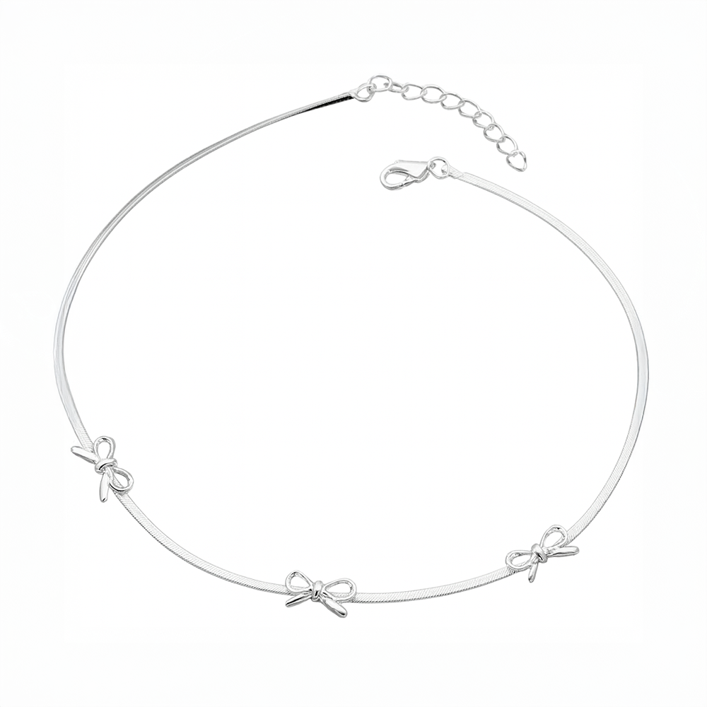 Kaia Silver Bow Charm Set