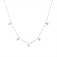 Mira Pink Butterfly Necklace