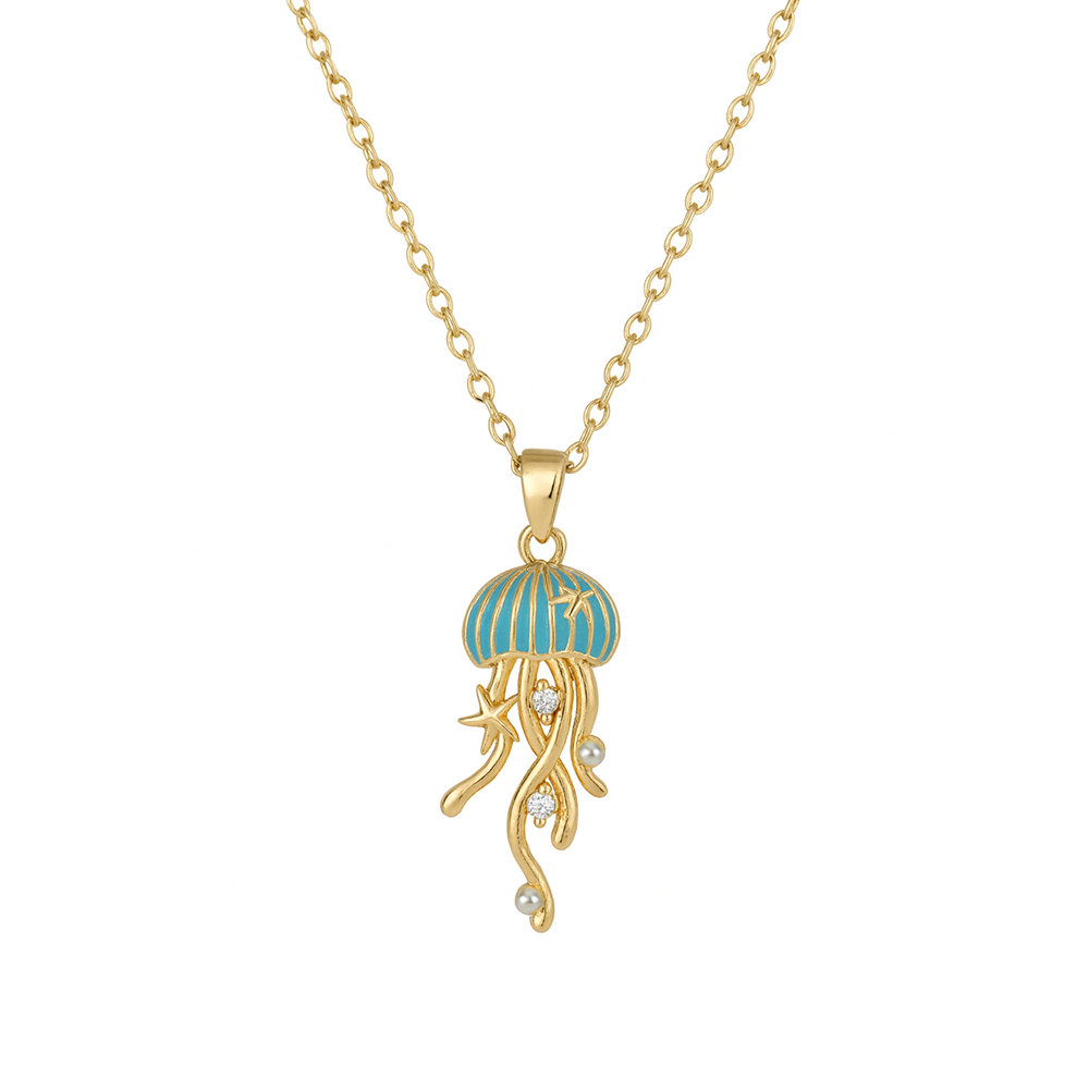 Mina Ocean Bloom Pendant Necklace