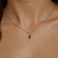 Nomi Scarlet Drop Necklace