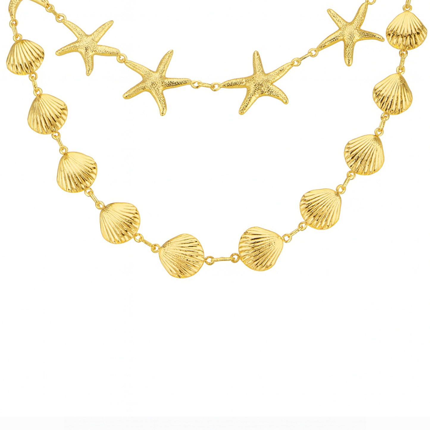 Sea-Inspired Statement Necklace Set