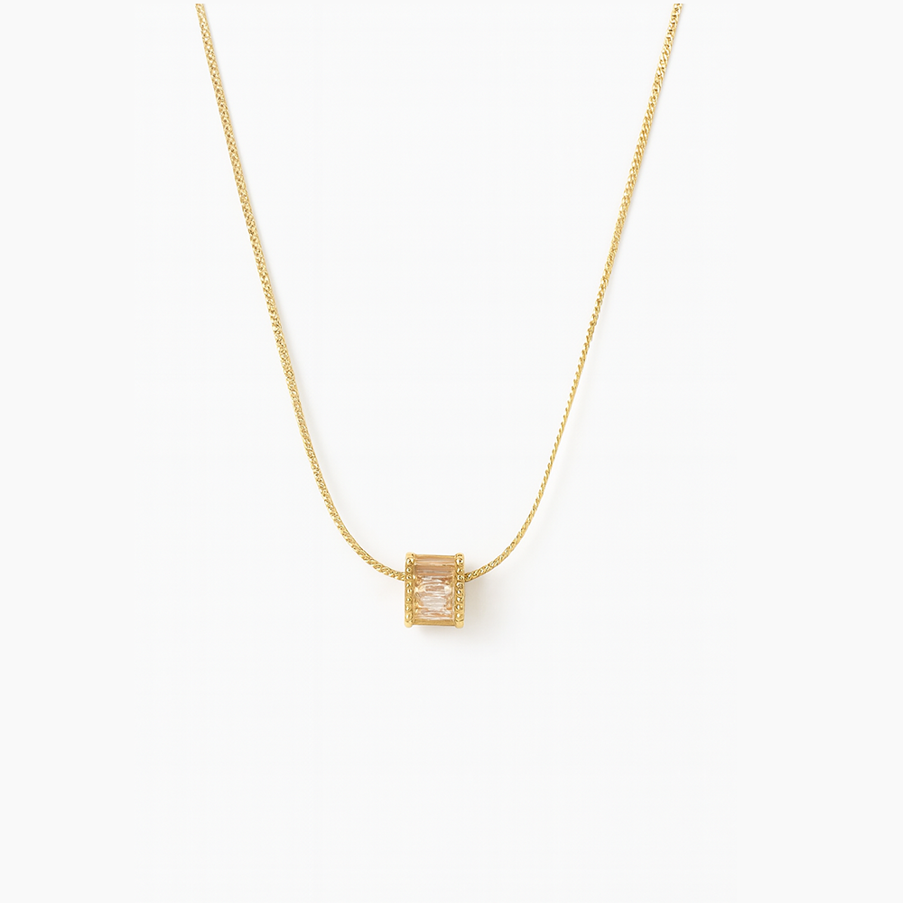 Veya Golden Cube Pendant