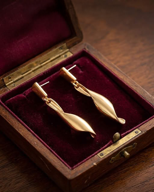 Velisse Twist Drop Earrings