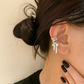 Zuri Silver Bamboo Ear Cuff- Non-Piercing
