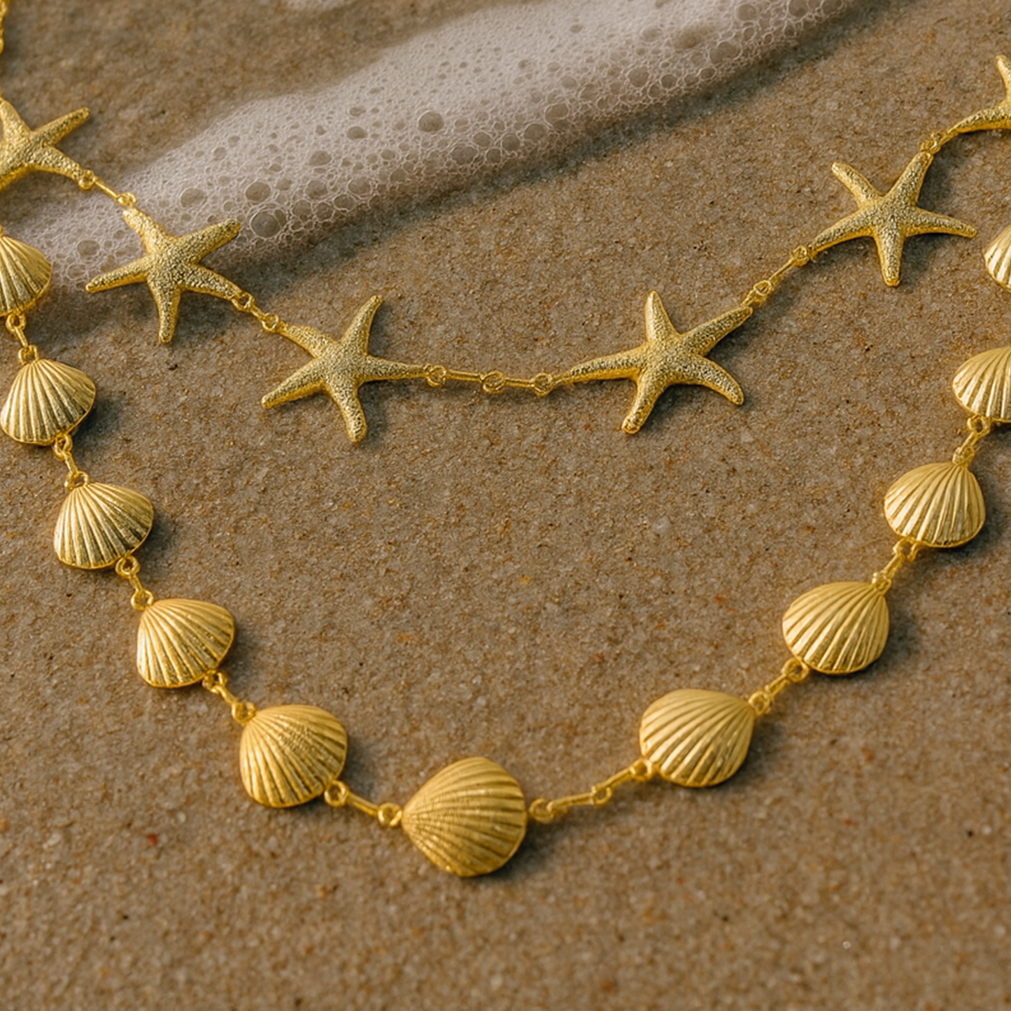 Sea-Inspired Statement Necklace Set