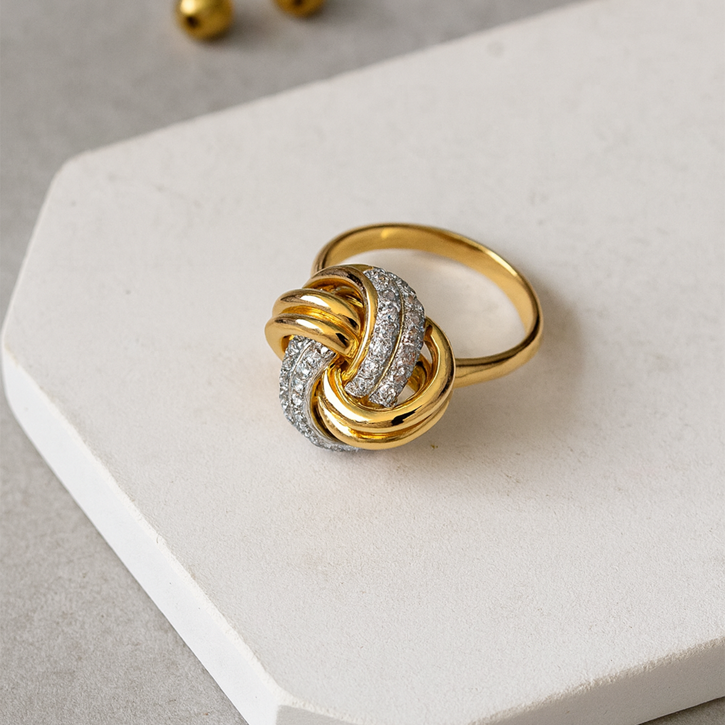 Nadia Infinity Knot Ring