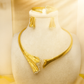 Gilded Bloom Collar Necklace Set