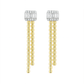 Deco Drape Dual-Tone Earrings