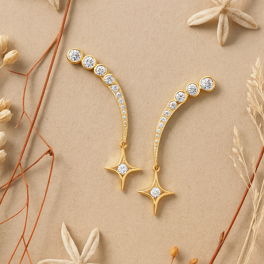 Starlit Curve Earring
