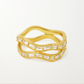 Wave Baguette Band Ring