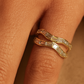 Wave Baguette Band Ring