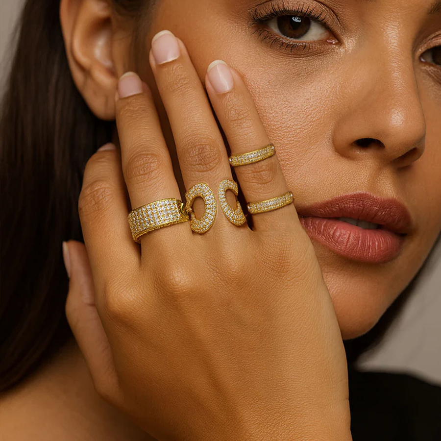 Valeria Zircon Ring Set for Women