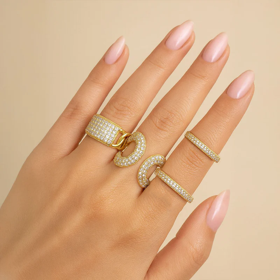Valeria Zircon Ring Set for Women