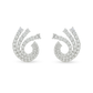 Reina Spiral Crystal Stud Earrings