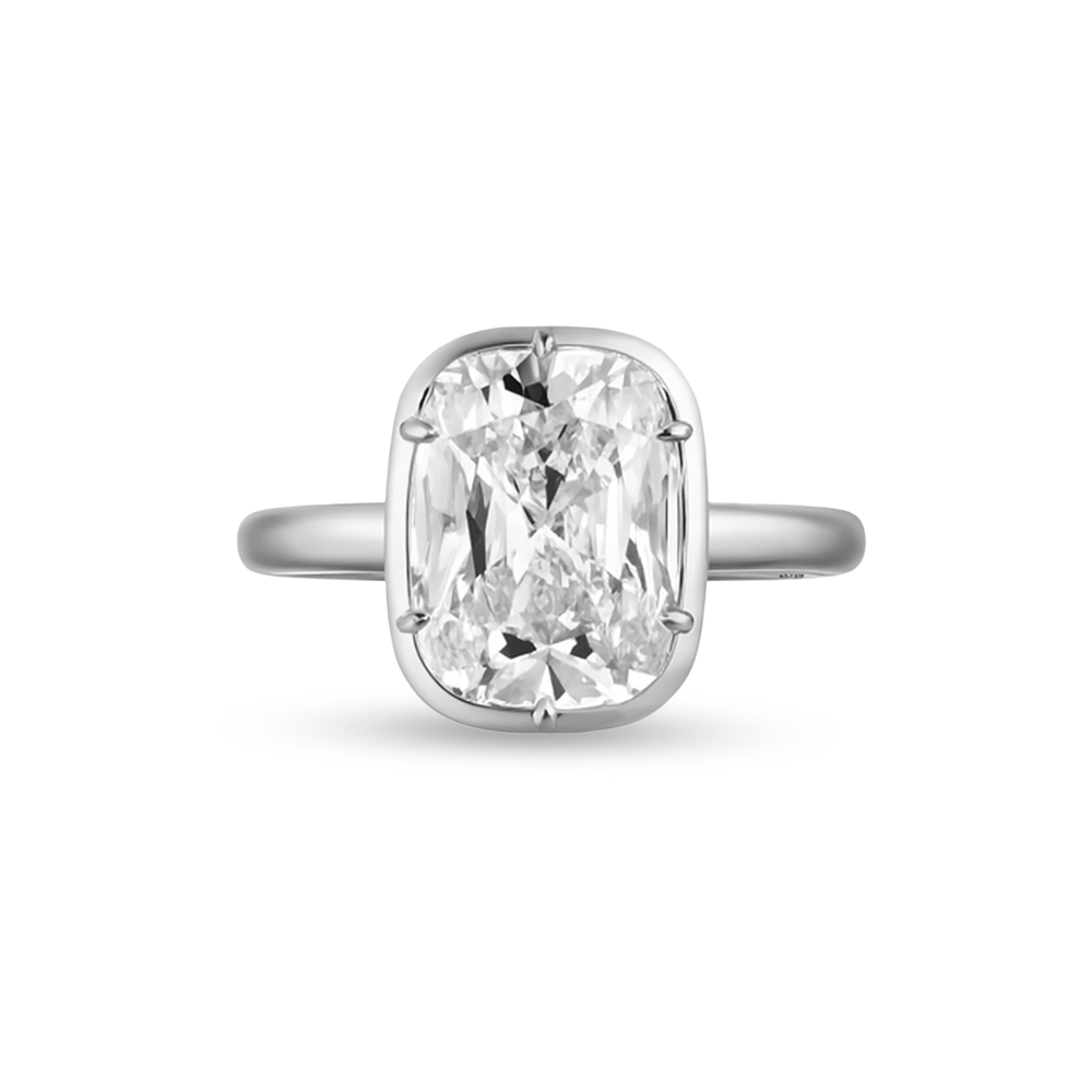 Cushion-Cut Classic Solitaire Ring