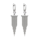 Sana Silver Chain Tassel Earrings