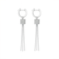 Celestine Crystal Tassel Drop Earrings
