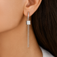 Celestine Crystal Tassel Drop Earrings