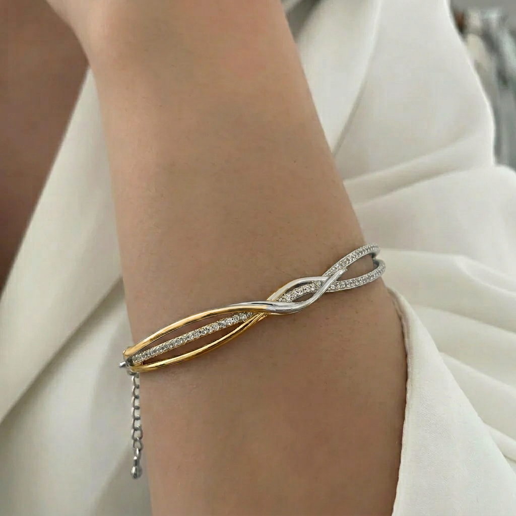 Bella Sparkling Infinity Bracelet