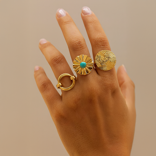 Soraya Statement Ring Set