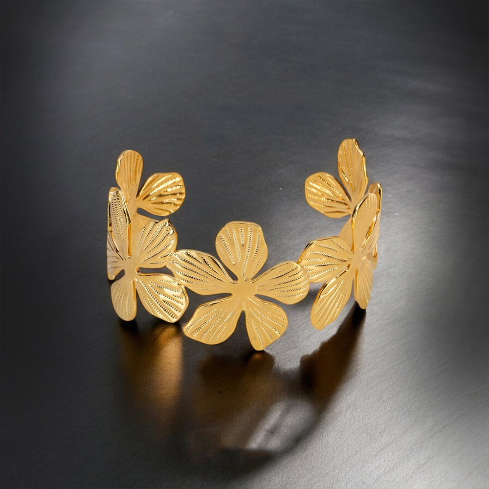 Olivia's Floral Gold Cuff