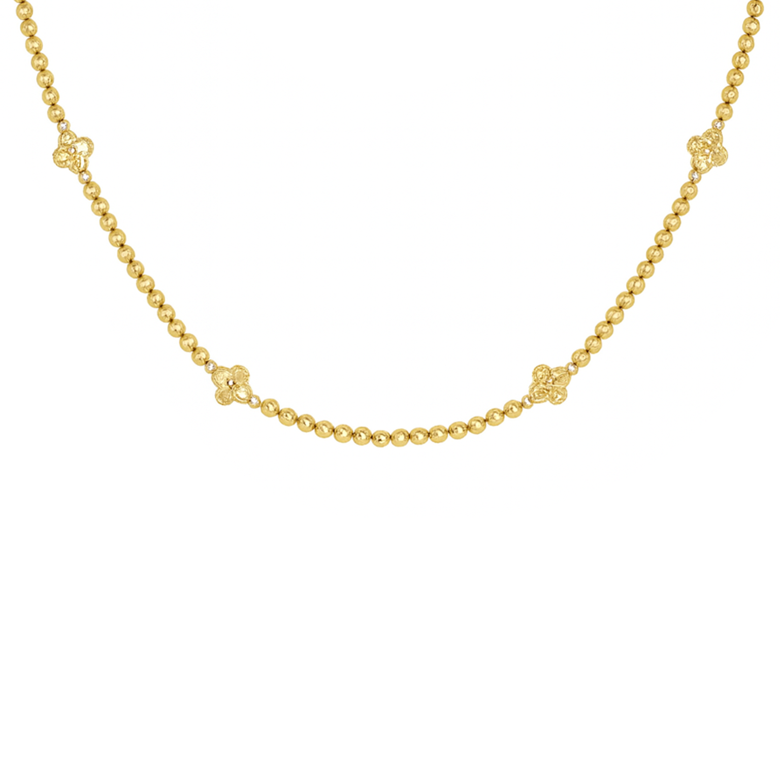 Elaria Set of Necklace & Bracelet Duo with Floral Charms