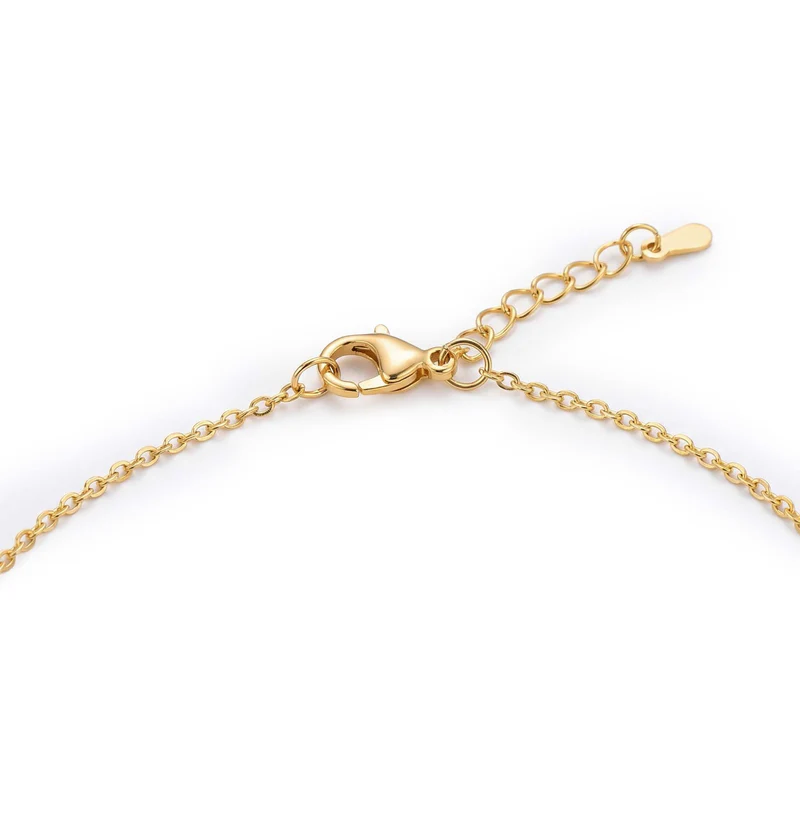 Vina Gold Bead Bar Necklace For Women